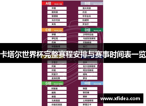 卡塔尔世界杯完整赛程安排与赛事时间表一览